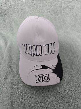 Source Unknown NCAROLINA White and Black Baseball Cap